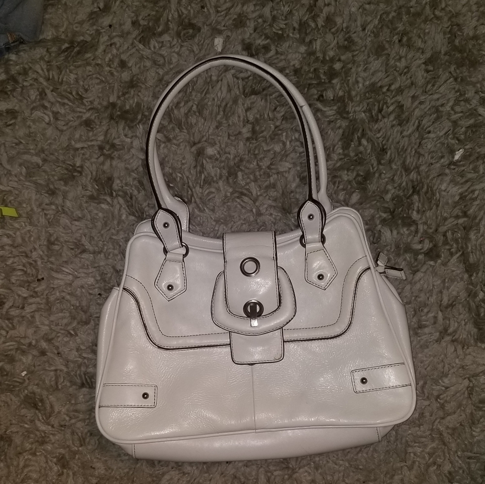 Vintage Wilson White Leather Satchel
